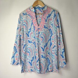 Tunic Silk Blend Top by J.McLaughlin Sz 10